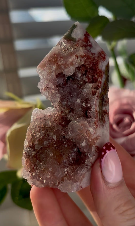 Pink amethyst tower