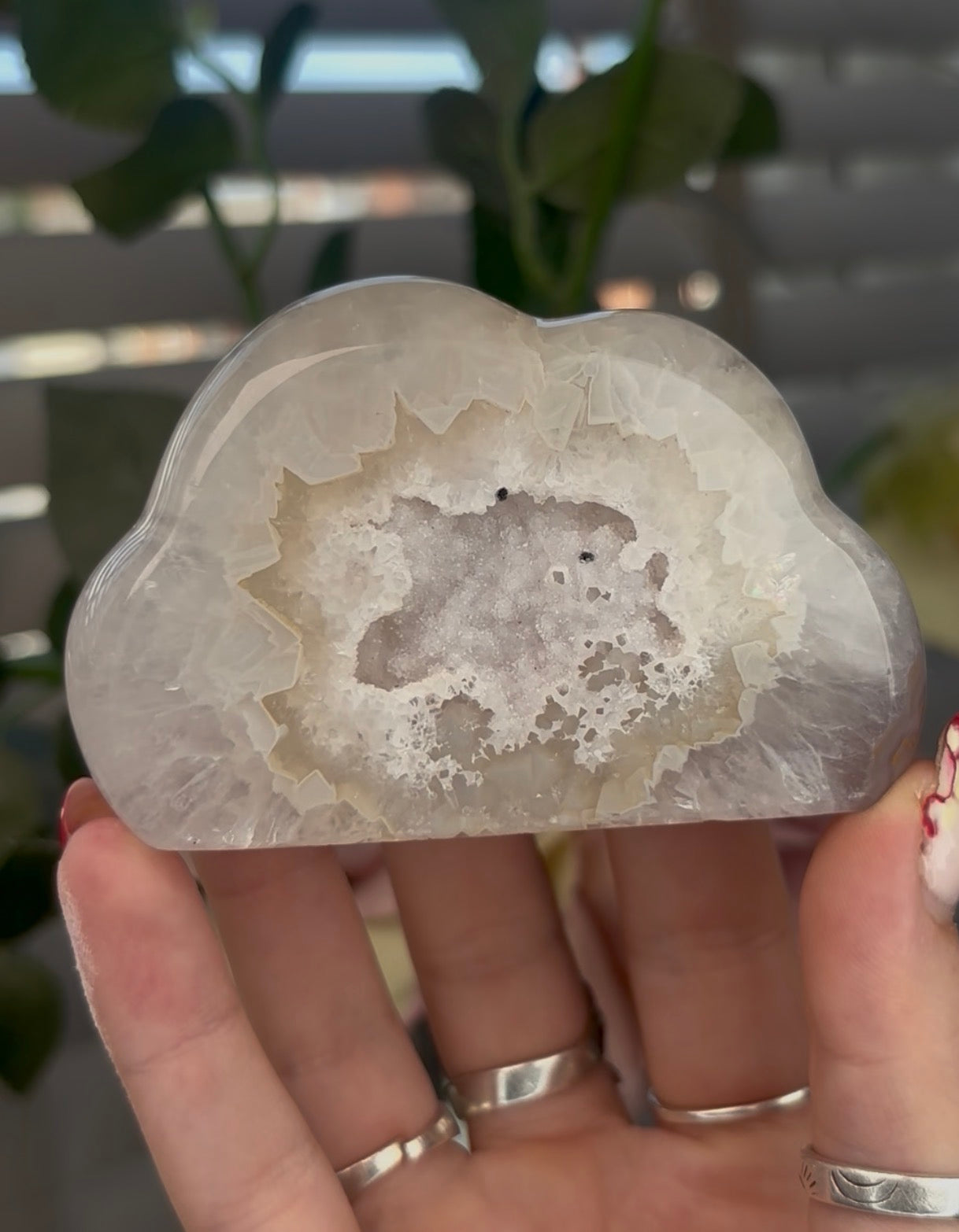 Beautiful druzy agate cloud