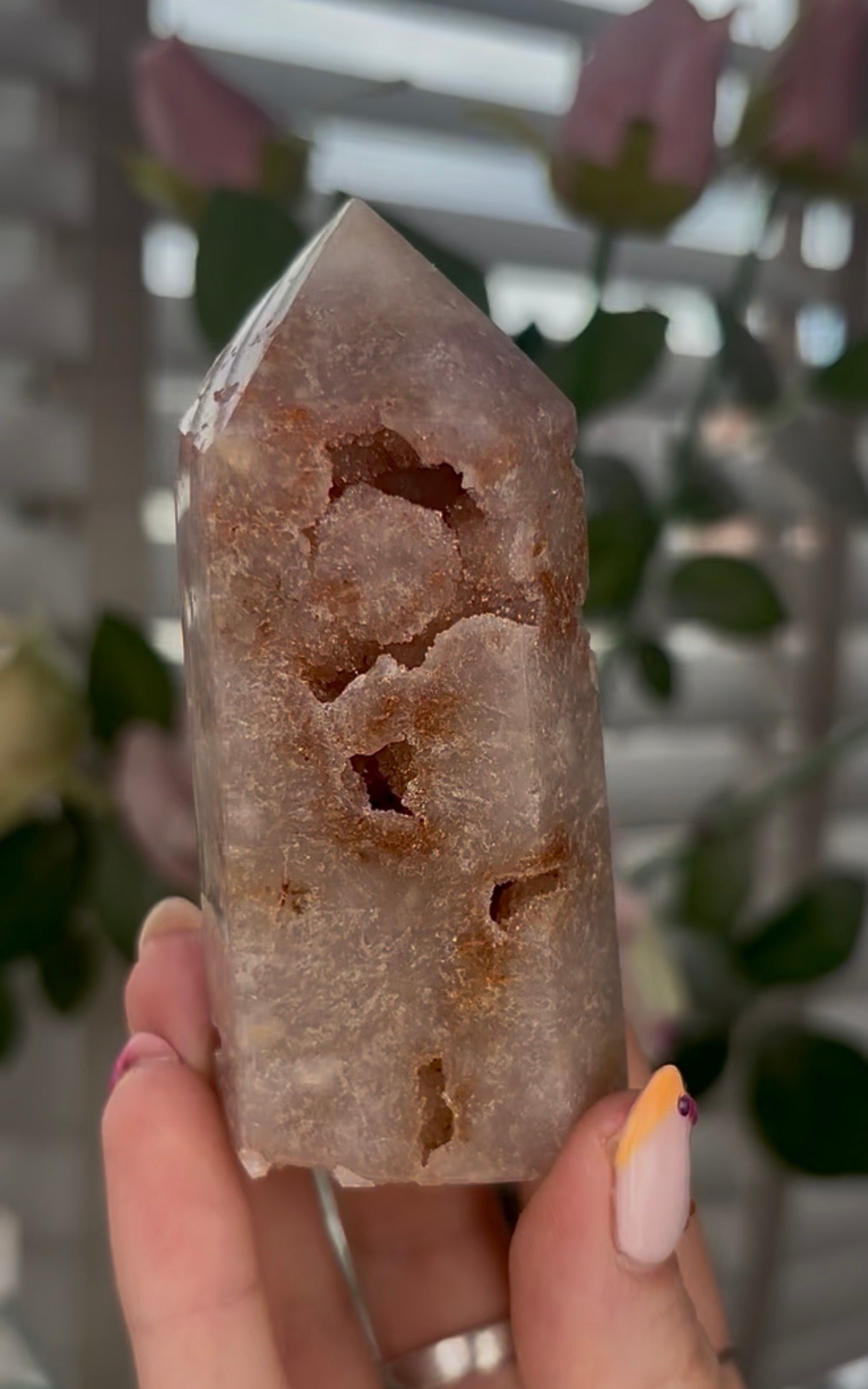 Beautiful, Pink amethyst tower
