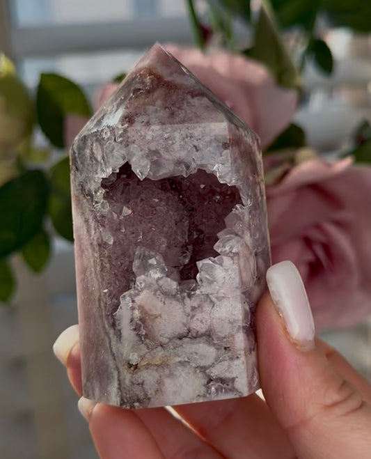 Pink amethyst tower
