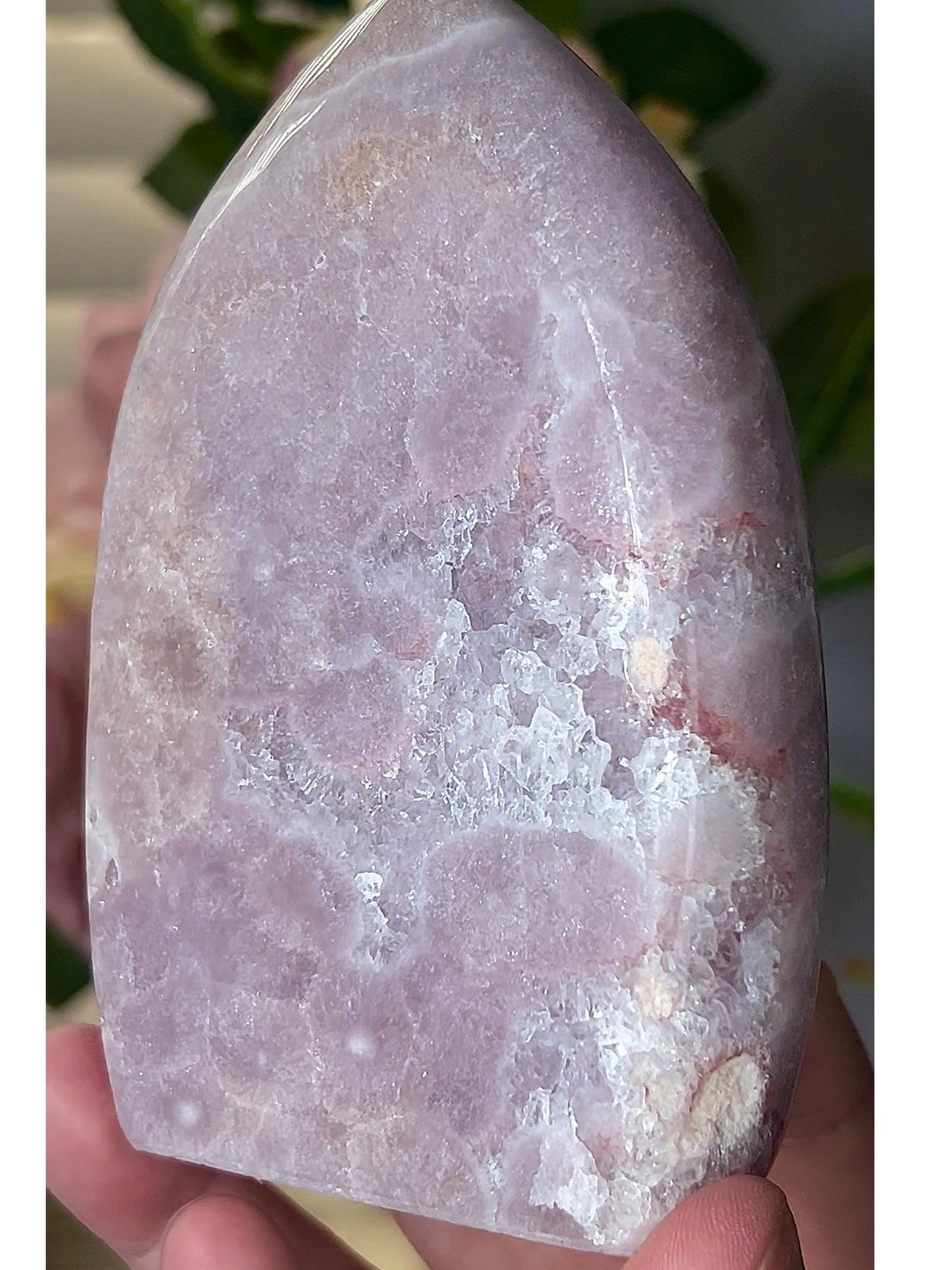 High grade, pink amethyst flame