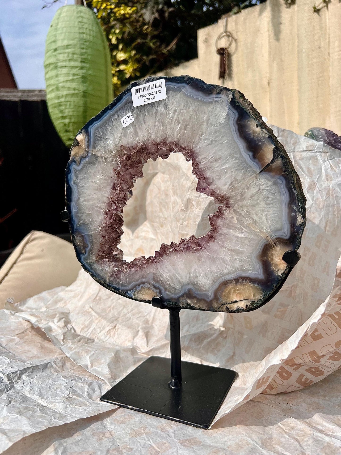 Stunning, polished amethyst portal 2.700kg