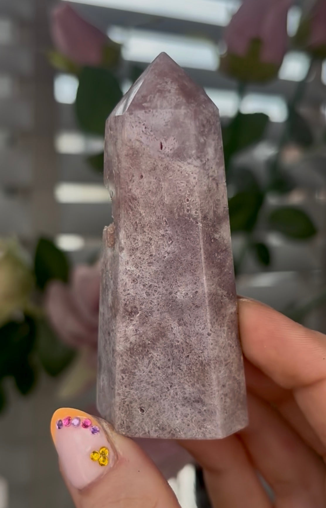 Beautiful, Pink amethyst tower
