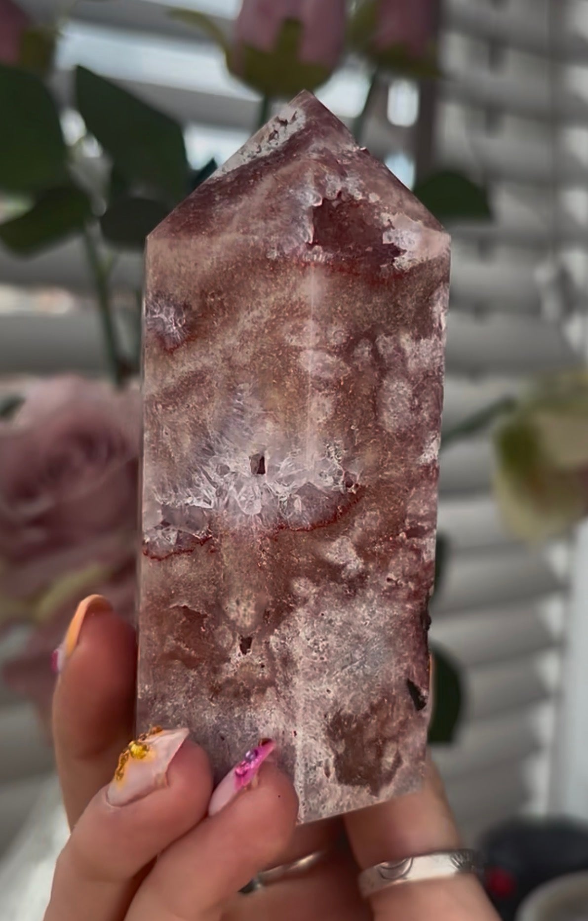 Beautiful, Pink amethyst tower