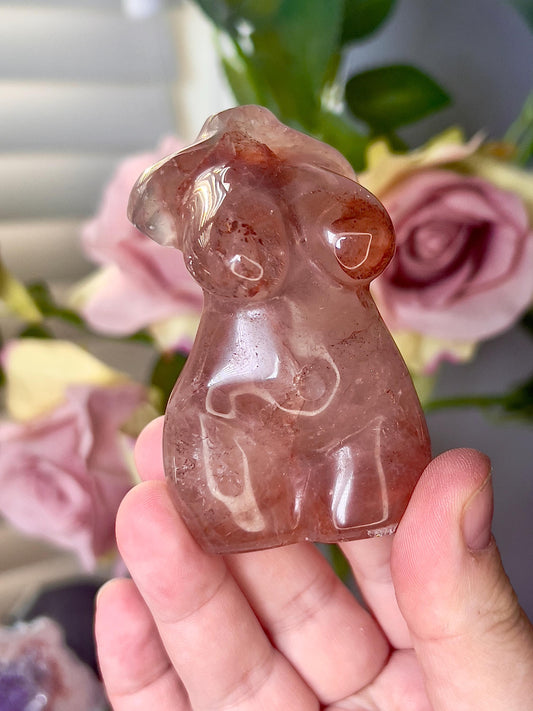 High grade, fire quartz curvy lady