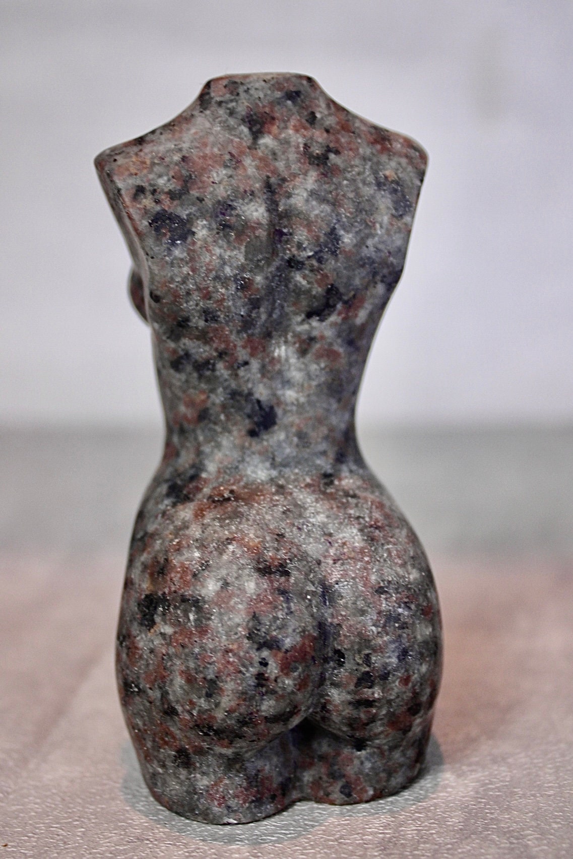 Large, flame stone, female, goddess, carving 1.295 kg 17cm (H) 8cm (w)