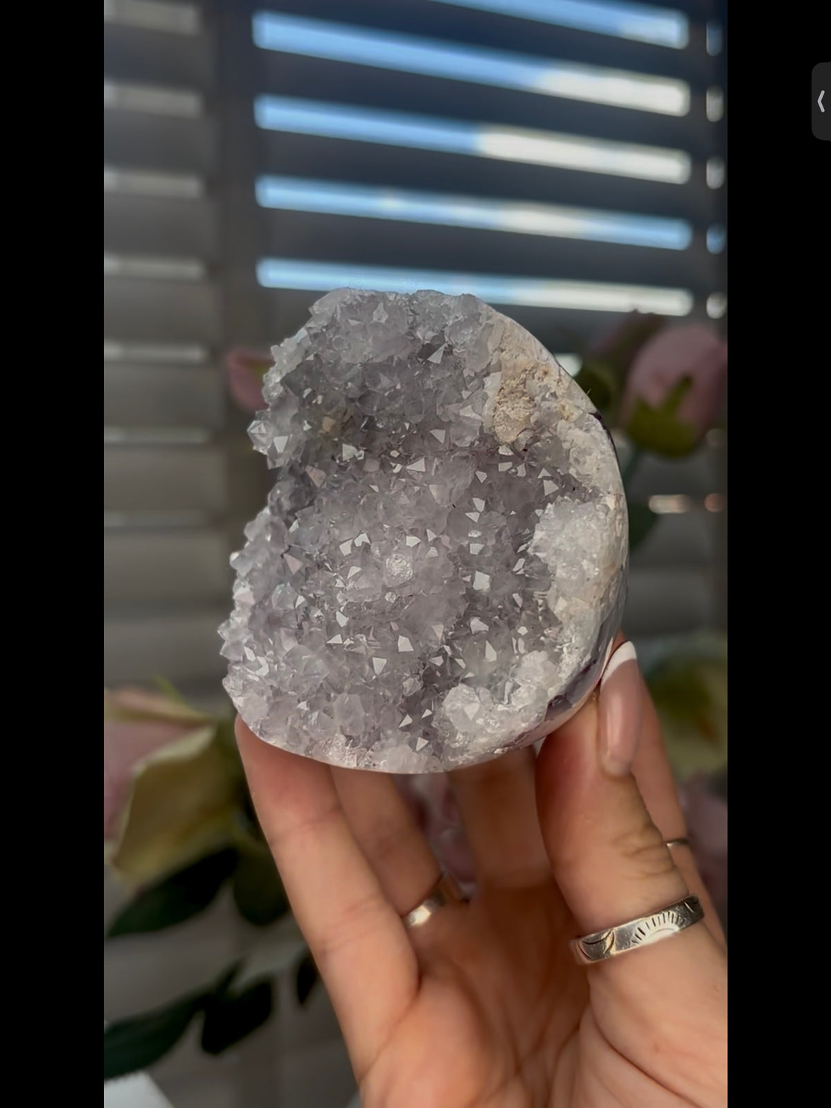 High grade, beautiful, Amethyst agate Freeform/mushroom 405g