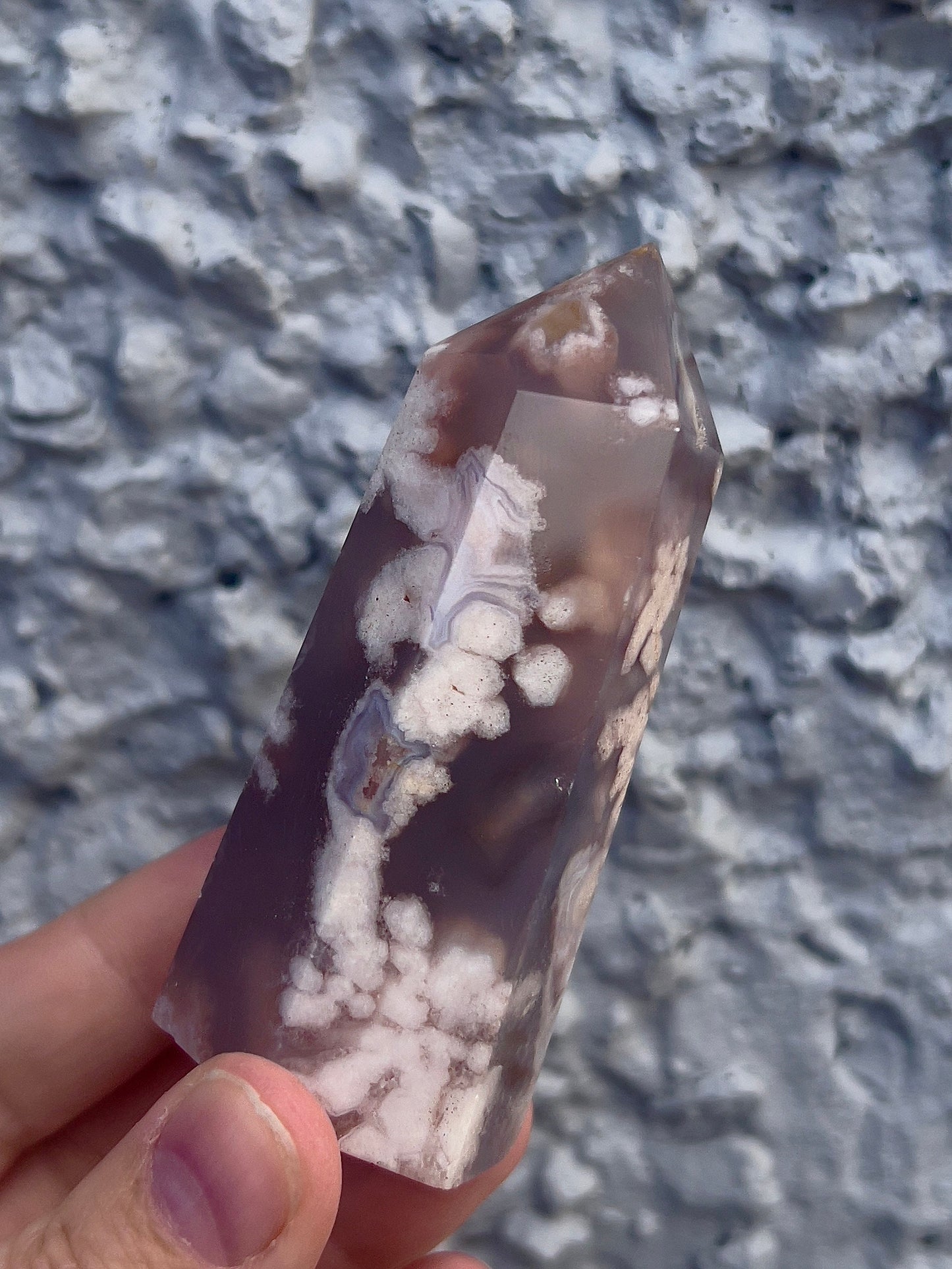 Chonky flower agate tower