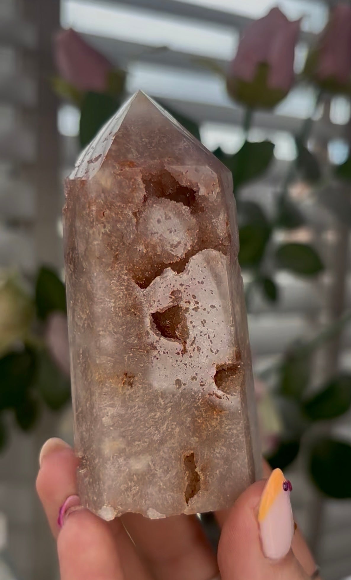 Beautiful, Pink amethyst tower