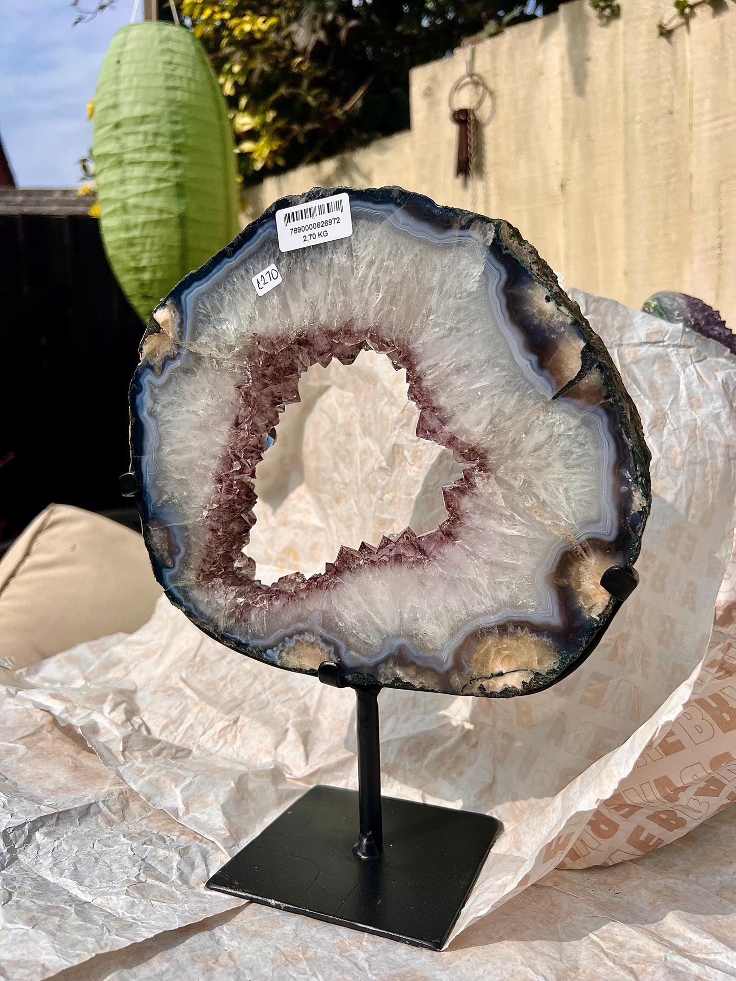 Stunning, polished amethyst portal 2.700kg