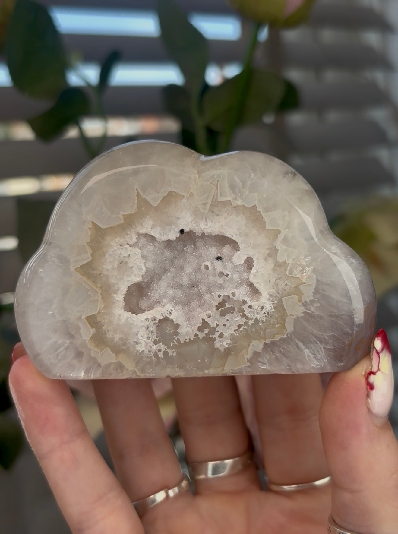 Beautiful druzy agate cloud