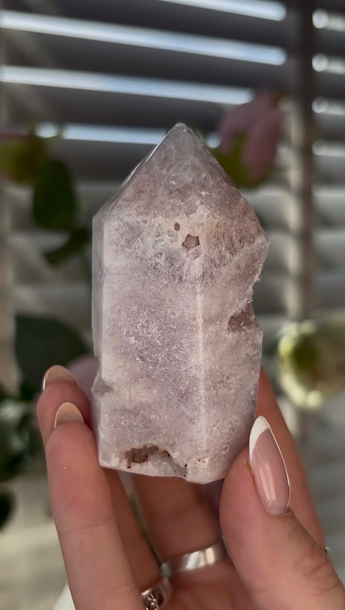 Cute, Pink amethyst tower 7.6cm(h) 4cm (w)