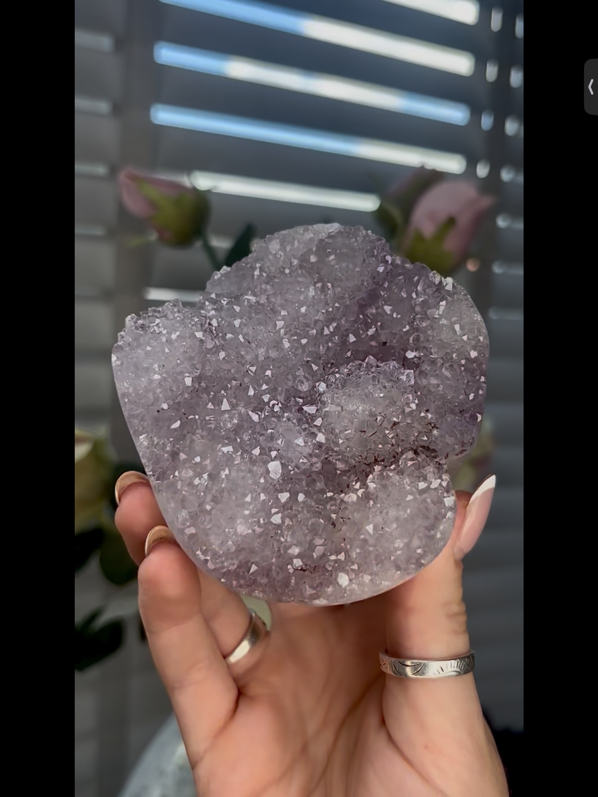 High grade, beautiful, Amethyst agate Freeform/mushroom 445g