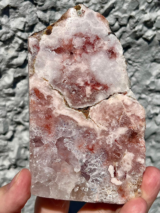 high grade, pink amethyst, Chonky, slab