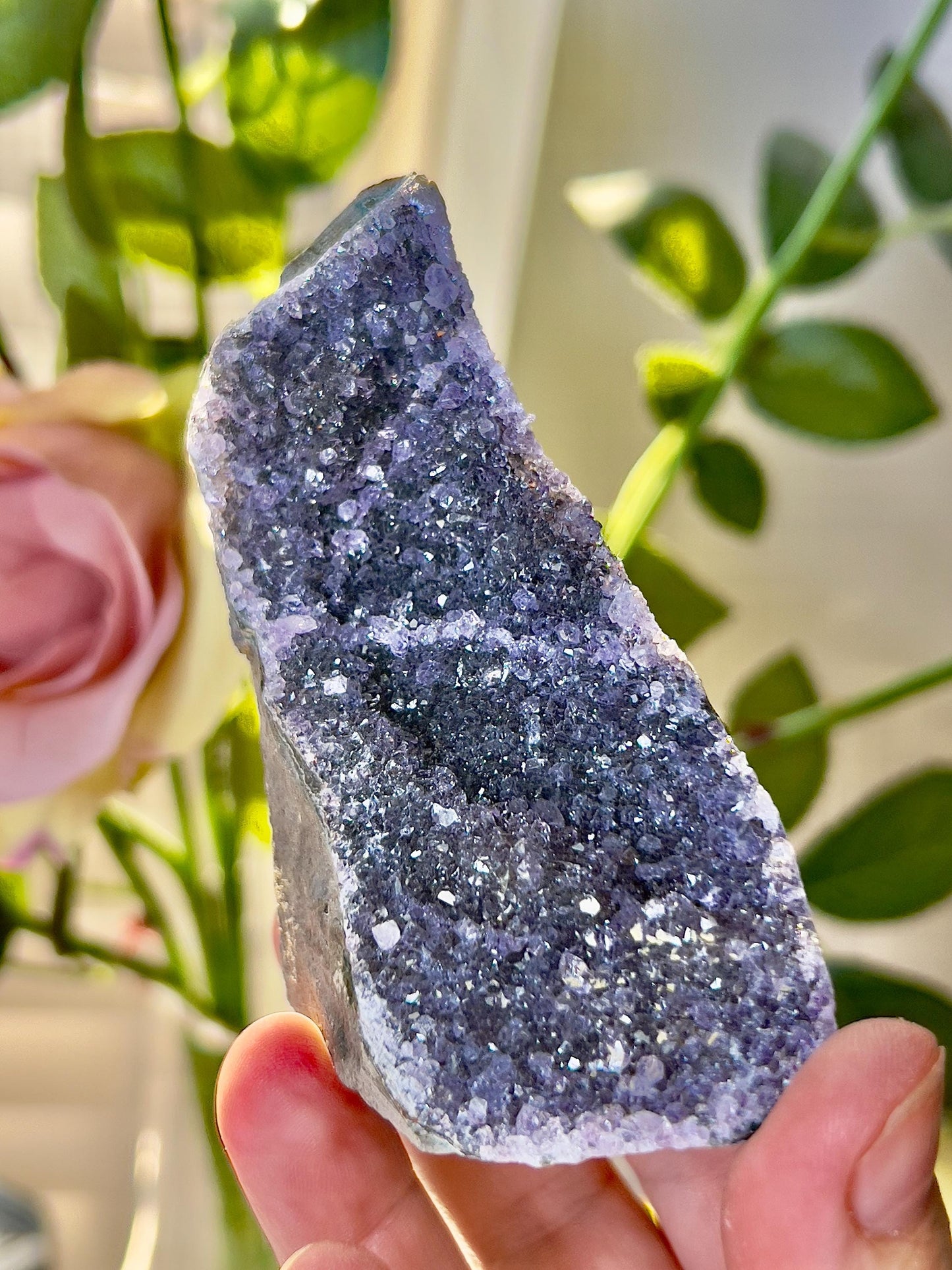 amethyst cutbase freeform 165G 8CM(H) 5CM(W)