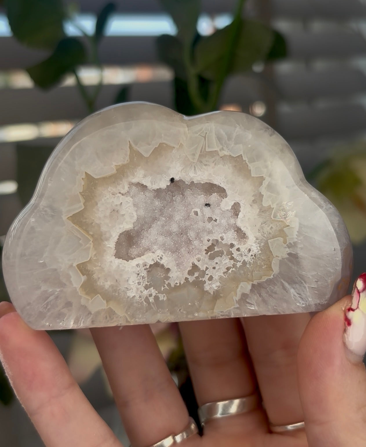 Beautiful druzy agate cloud