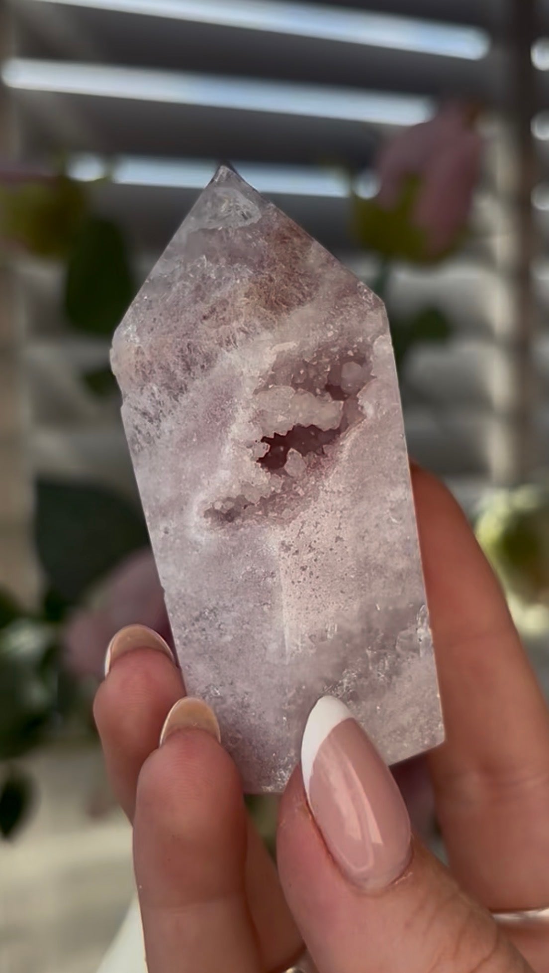 Cute, Pink amethyst tower 7.6cm(h) 4cm (w)