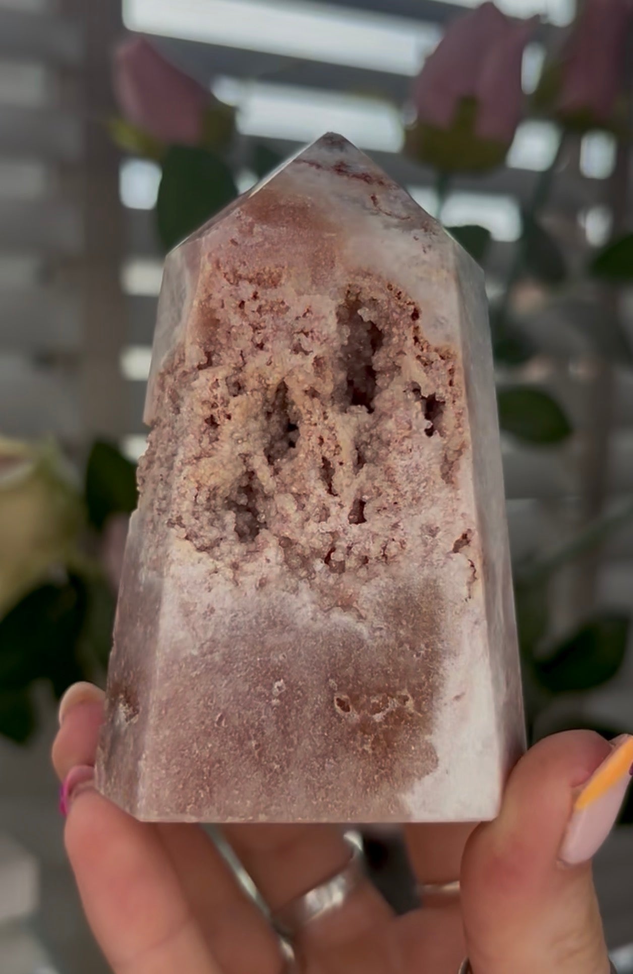 Beautiful, Pink amethyst tower