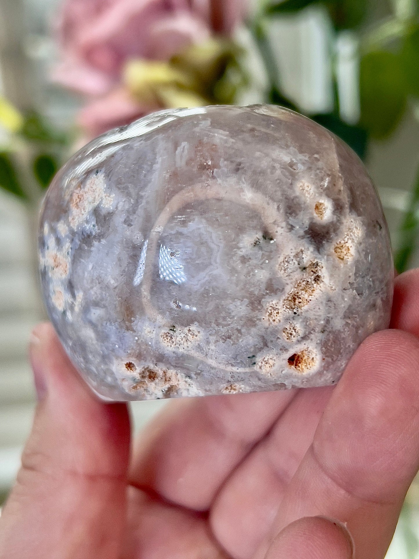 high quality, druzy, pink amethyst Freeform