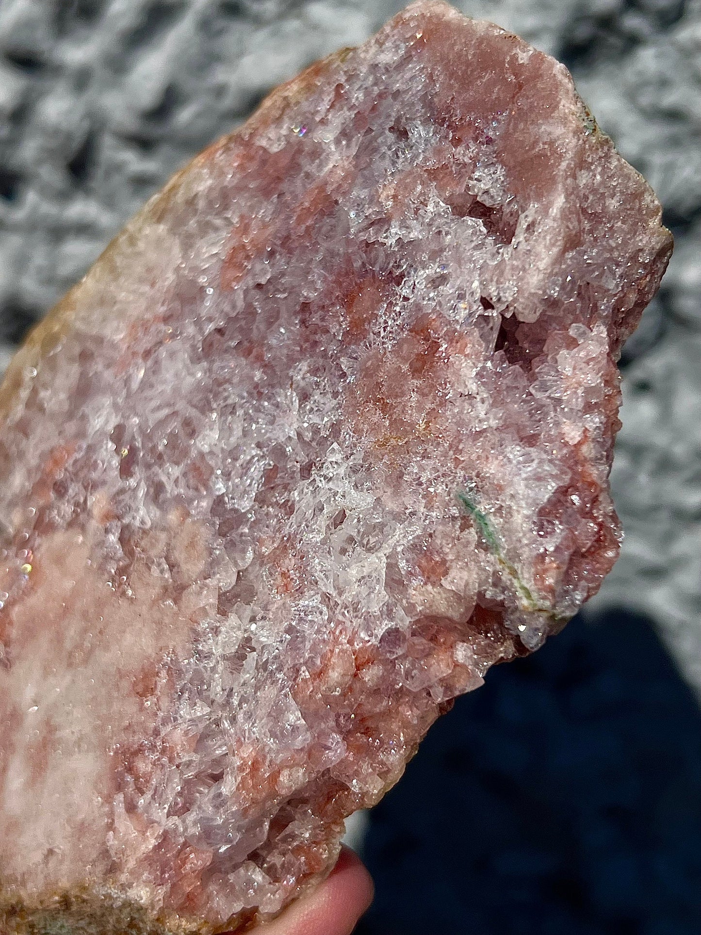 pink amethyst slab