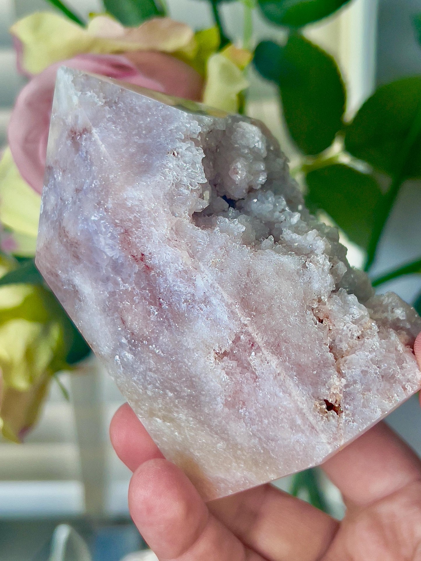 pink amethyst, Chonky tower 555g