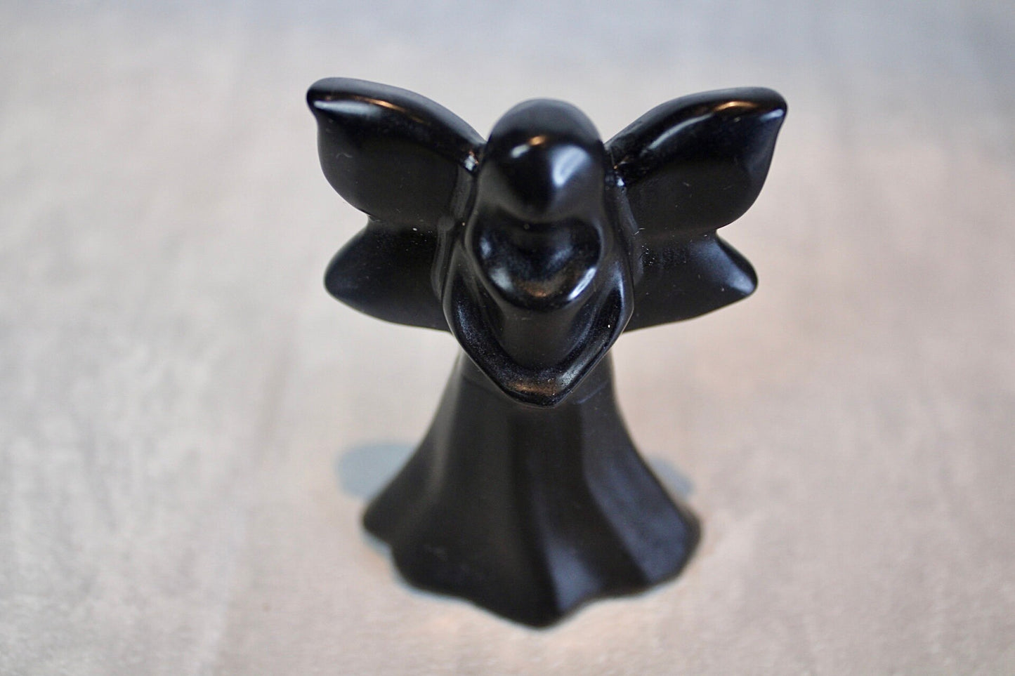 Black obsidian fairy carving 8cm (h)