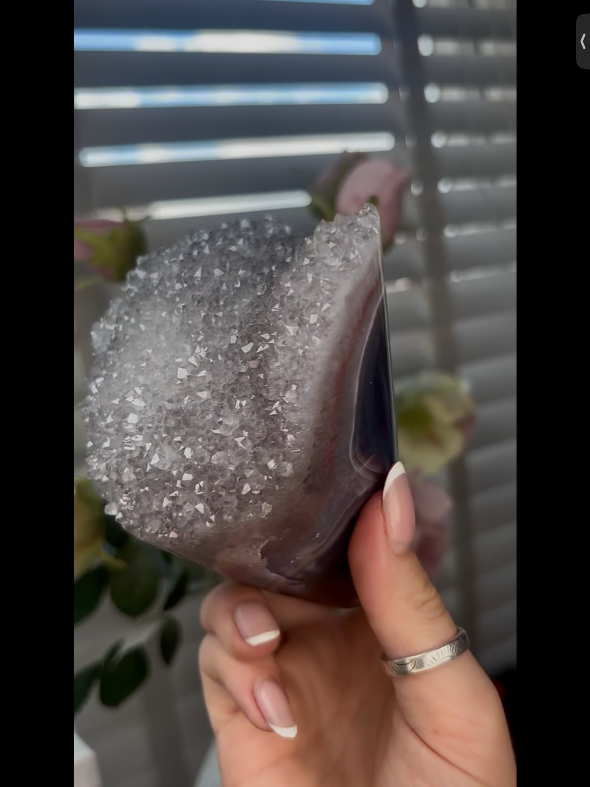 High grade, beautiful, Amethyst agate Freeform/mushroom  1.080kg