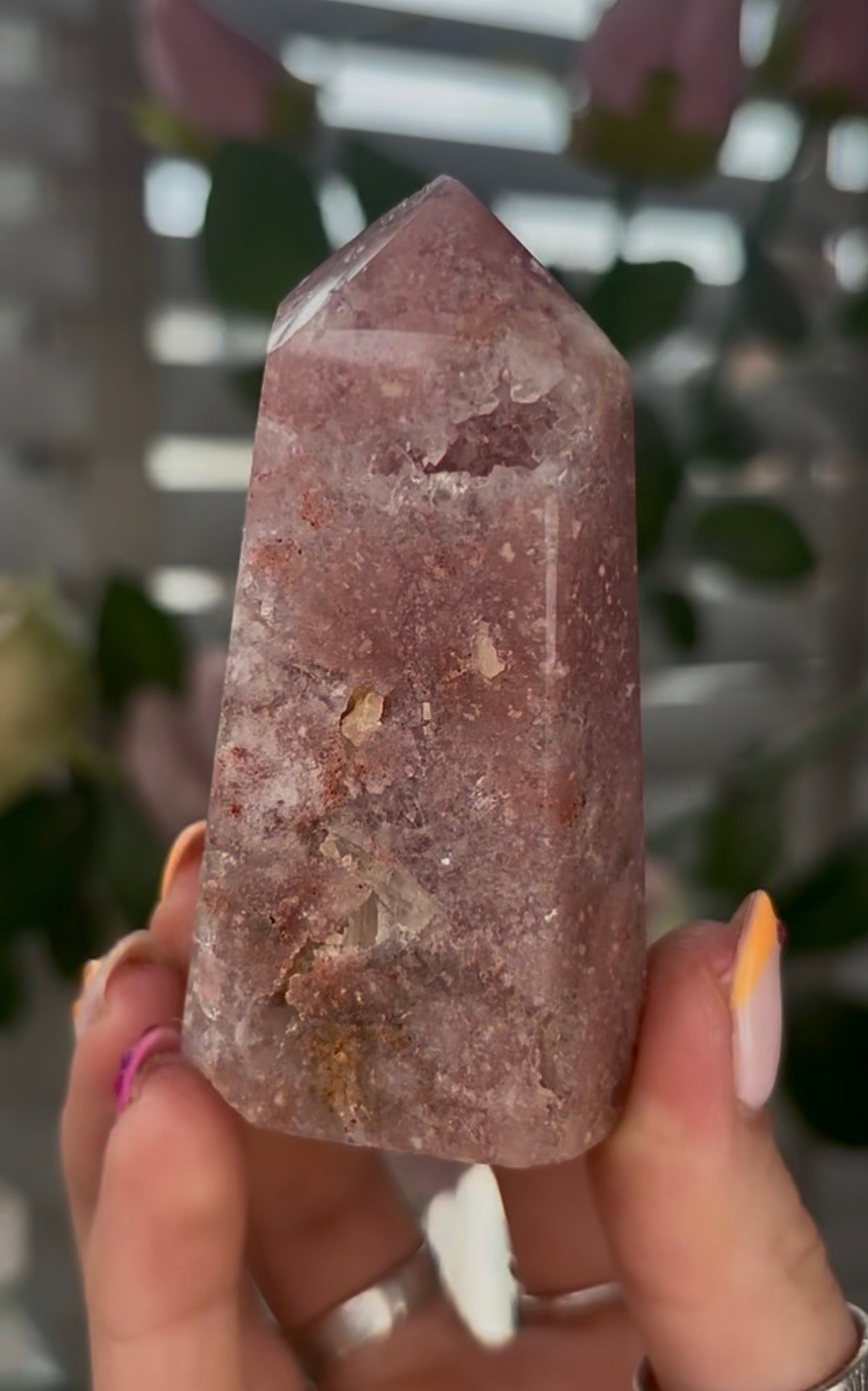 Beautiful, Pink amethyst tower