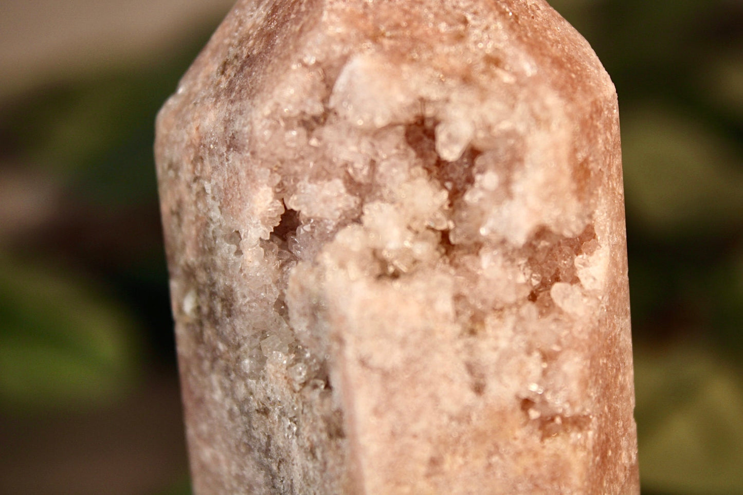 Pink amethyst tower from brazil 230g 9.5cm high