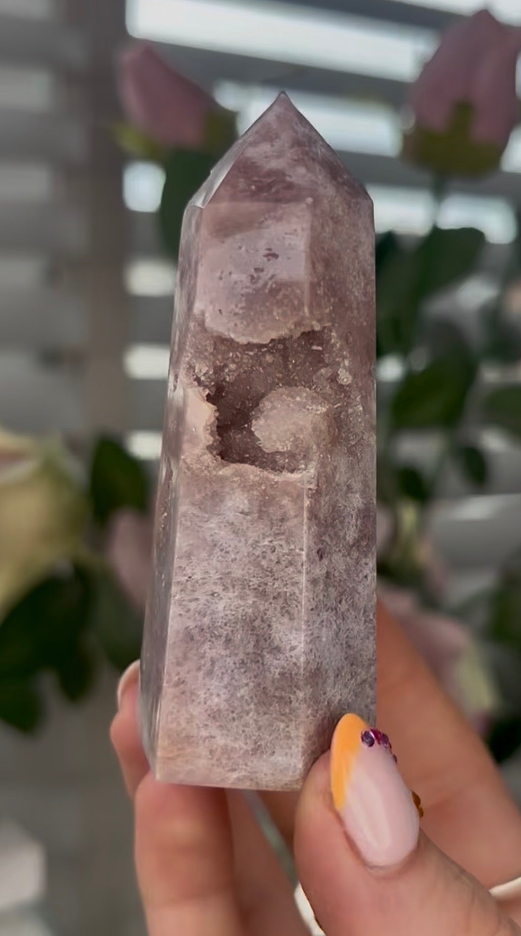 Beautiful, Pink amethyst tower