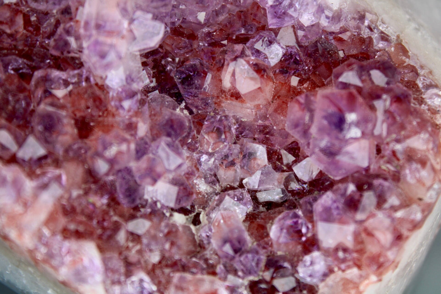 Incredible, berry, pink amethyst, agate, freeform withy quartz that is full of rainbows and moss agate, green jasper