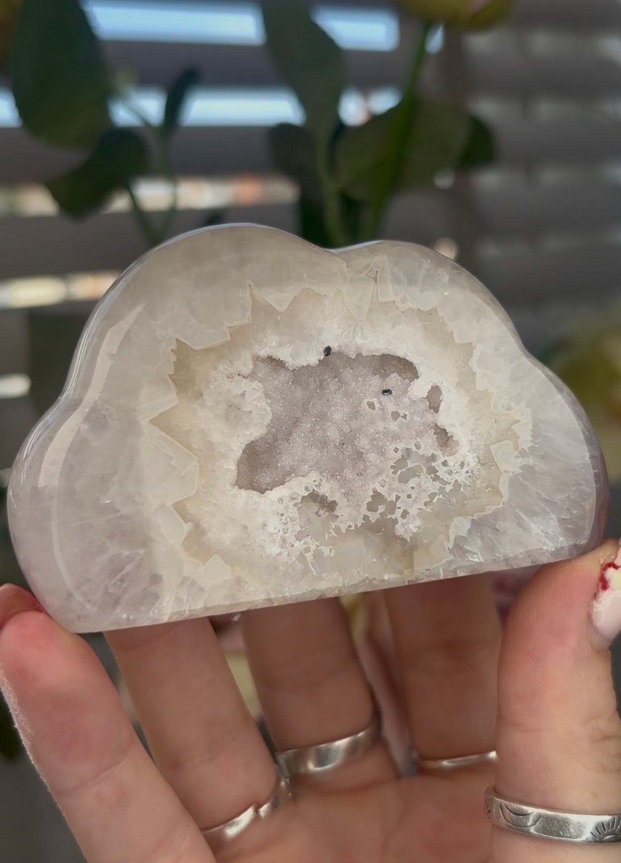Beautiful druzy agate cloud