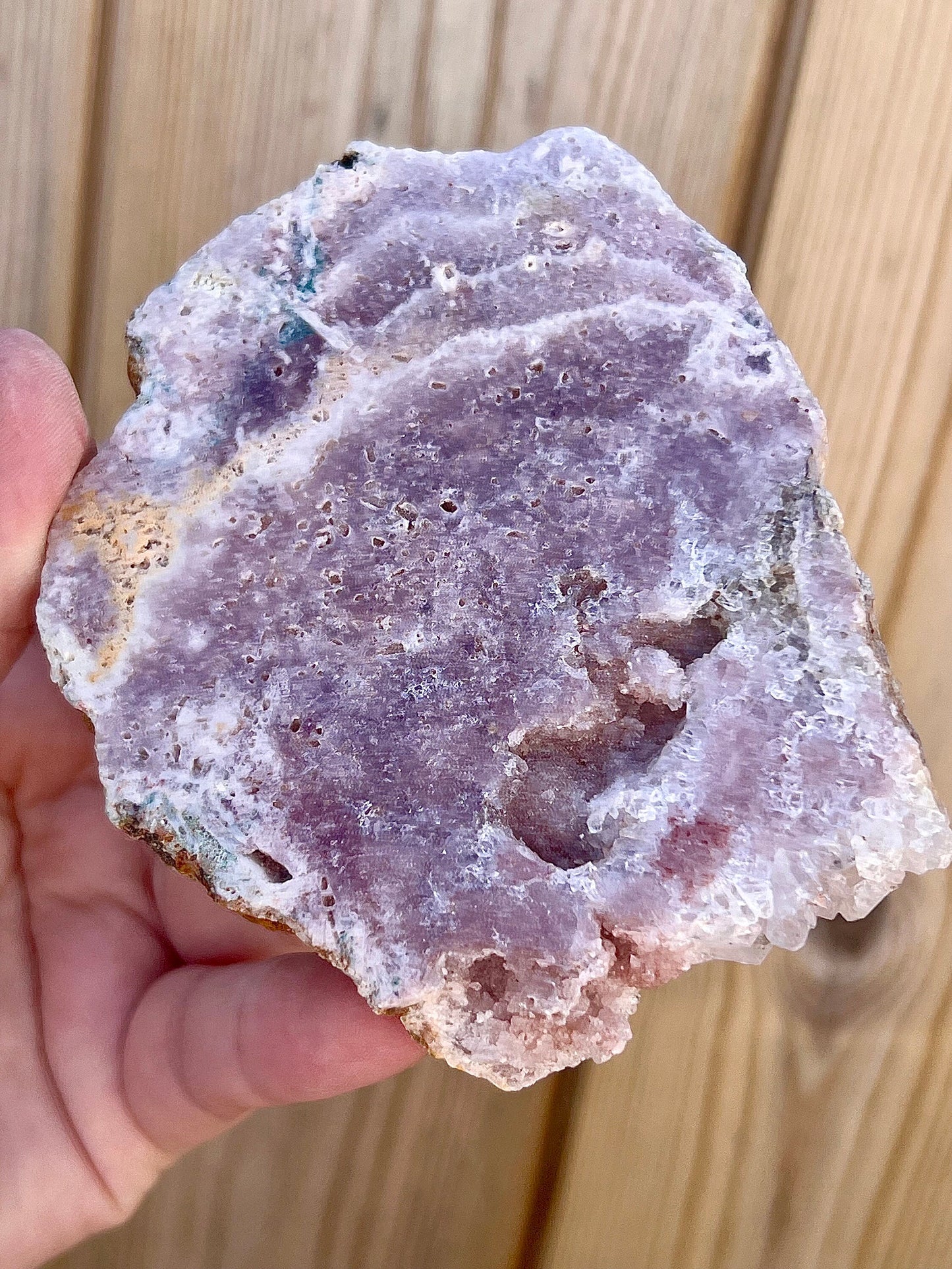 pink amethyst slab