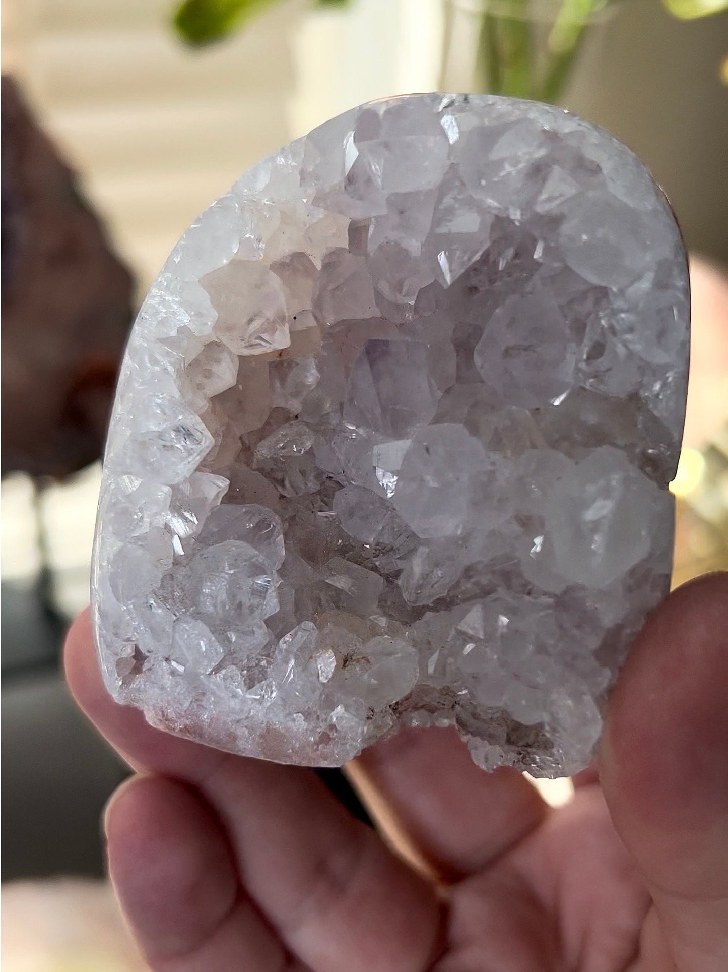 Chonky, quartz, pink amethyst Freeform