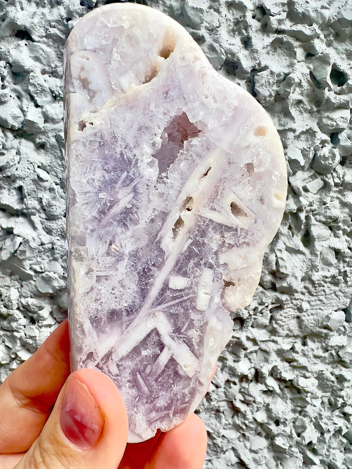 Super quality, purple rutile, pink amethyst, brazilian cloud