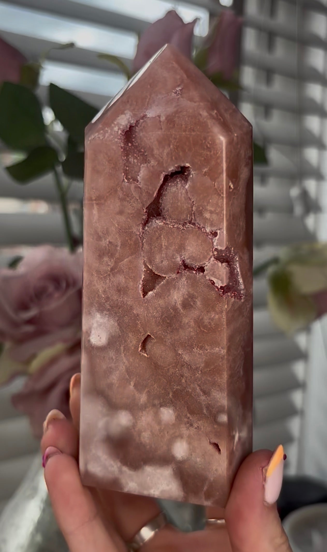 Beautiful, Pink amethyst tower