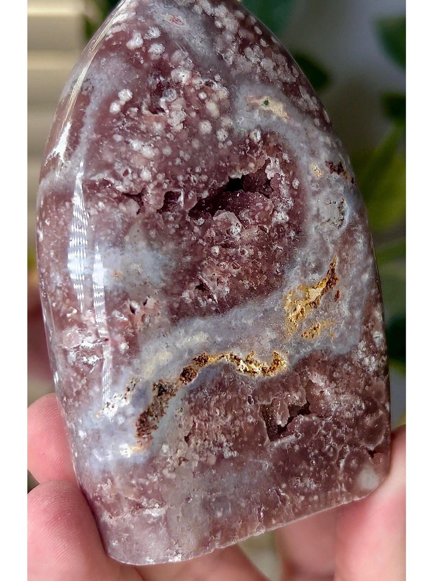 High grade, pink amethyst flame 280g