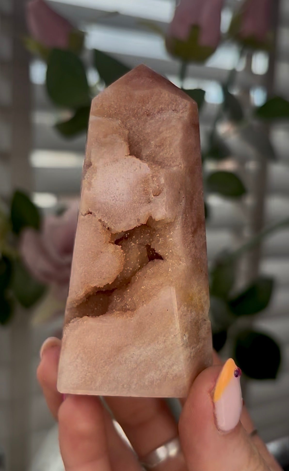 Beautiful, Pink amethyst tower