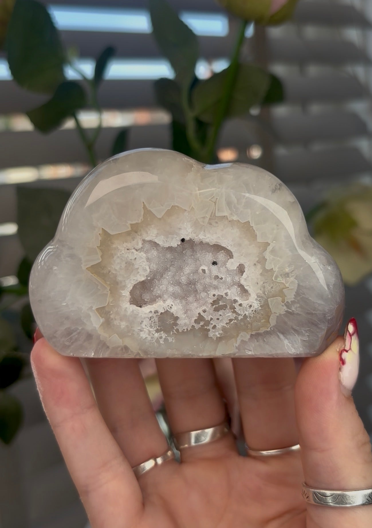 Beautiful druzy agate cloud