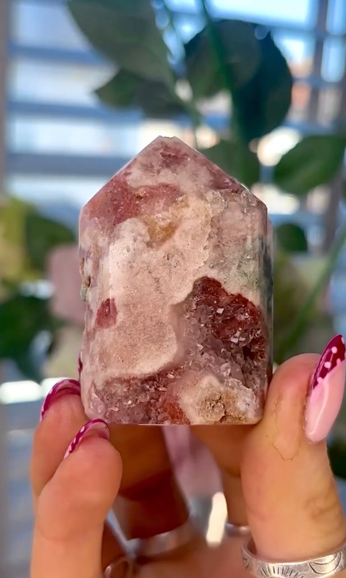 Mini Pink amethyst tower