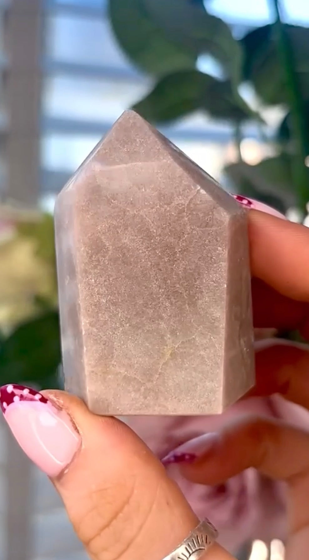 Pink amethyst tower