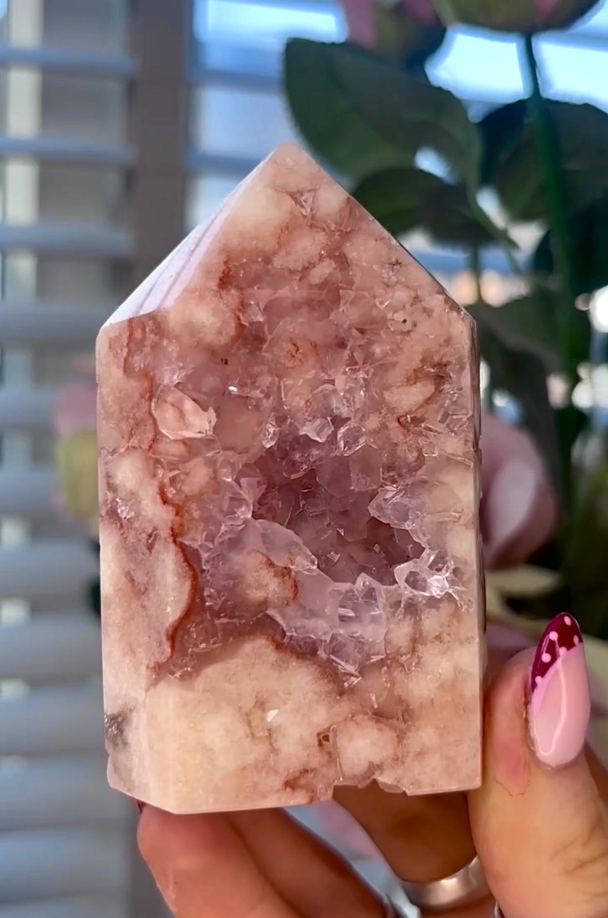 Pink amethyst tower