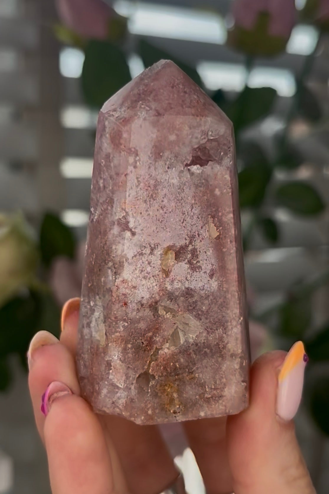 Beautiful, Pink amethyst tower