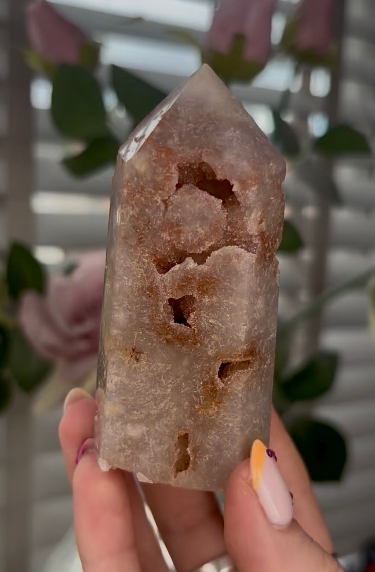 Beautiful, Pink amethyst tower