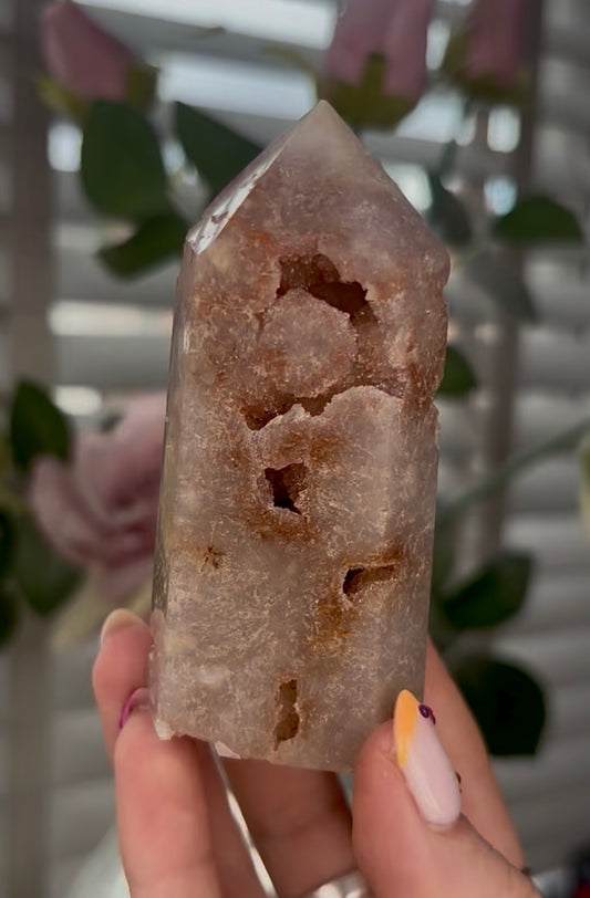 Beautiful, Pink amethyst tower