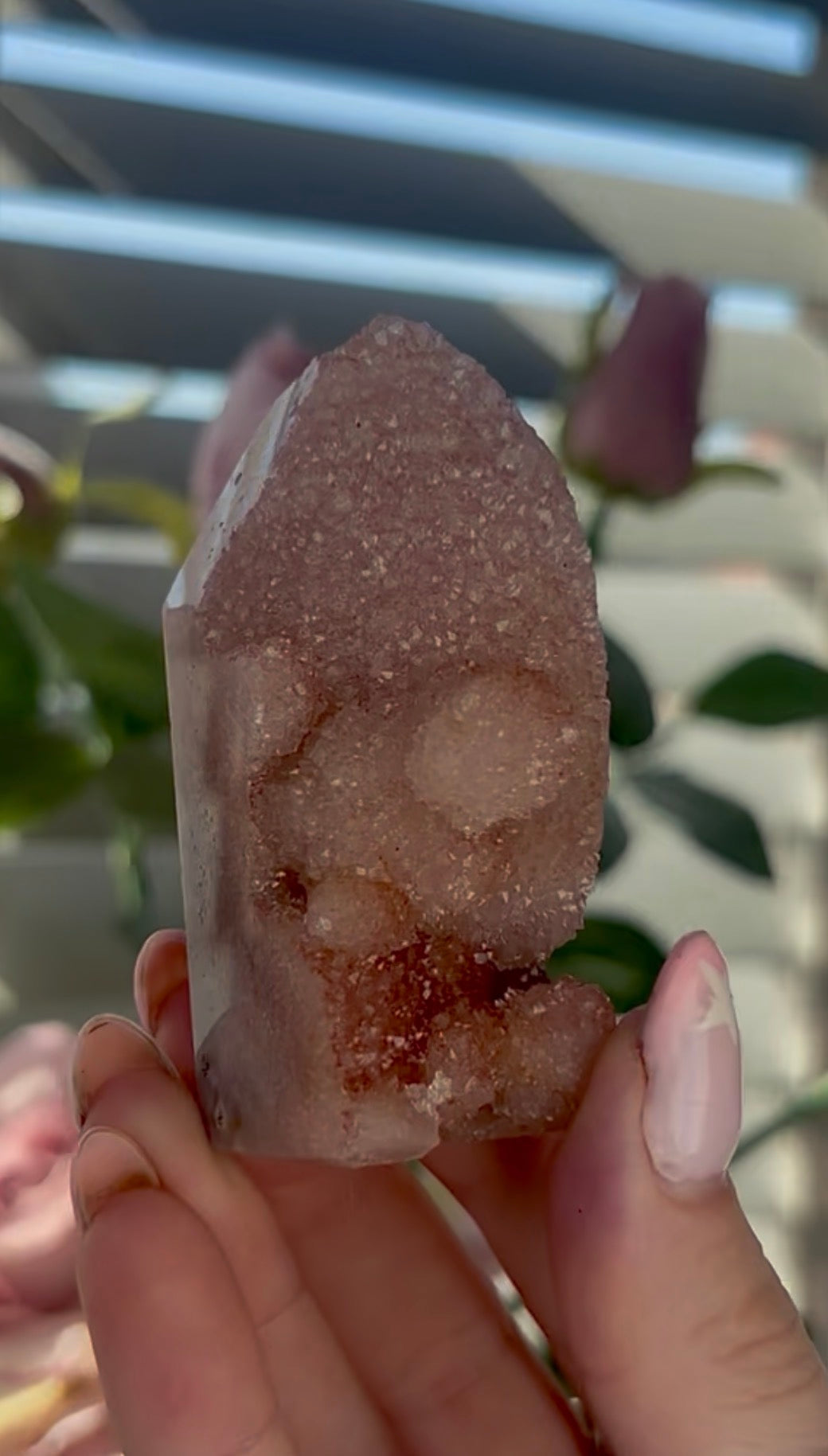 Beautiful, Pink amethyst tower