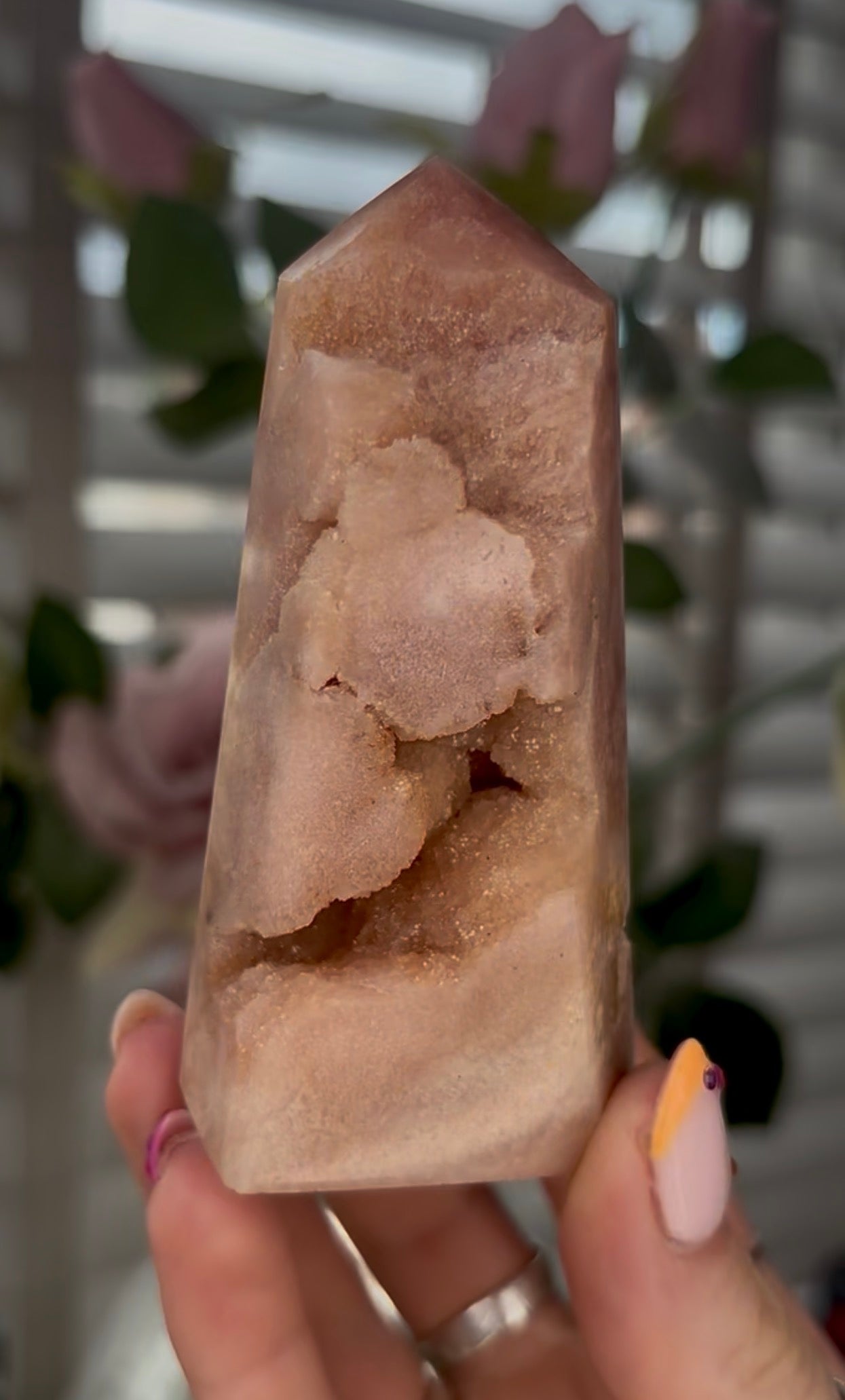 Beautiful, Pink amethyst tower