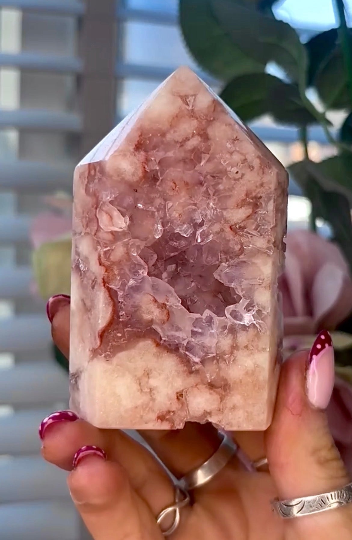 Pink amethyst tower