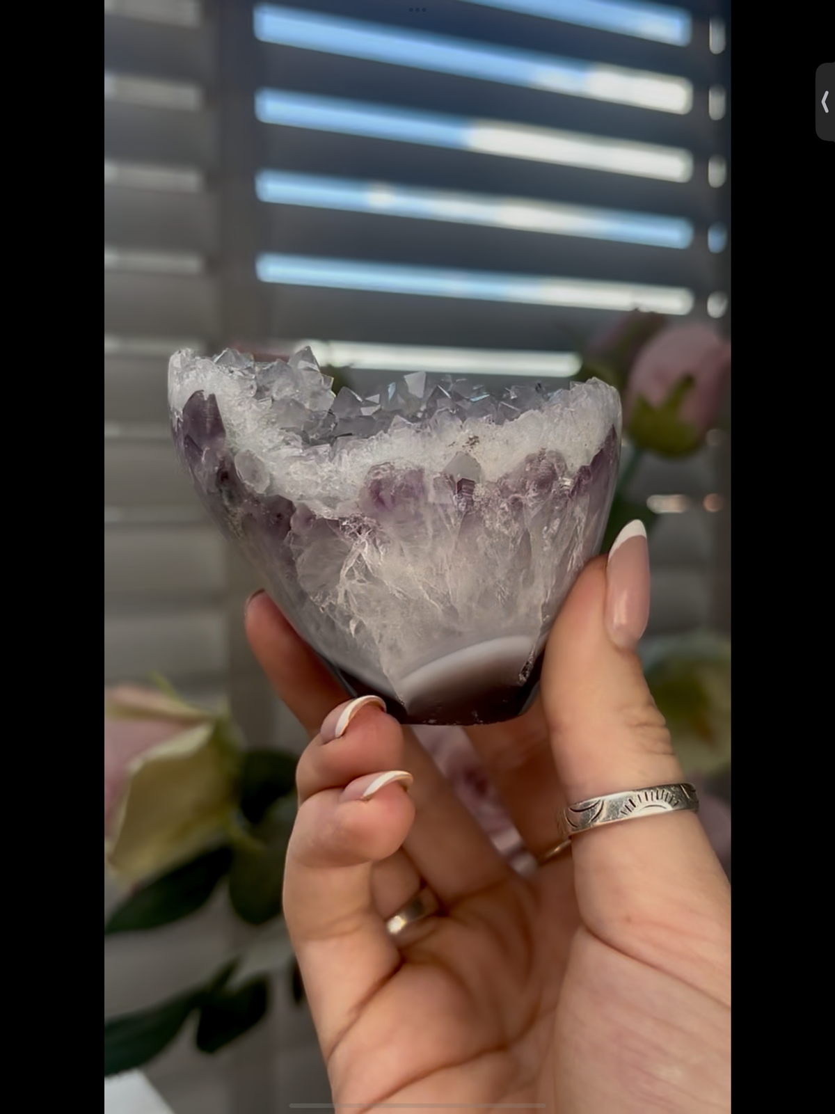 High grade, beautiful, Amethyst agate Freeform/mushroom 405g