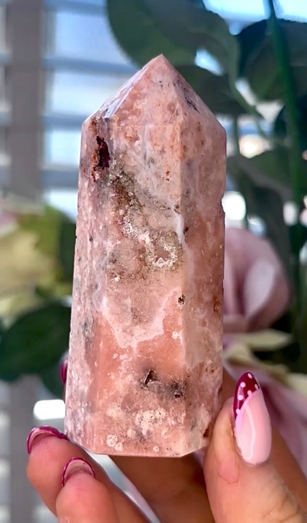 Pink amethyst tower
